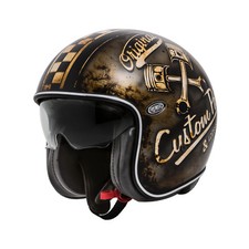 Casque Helmet Jet Vintage Evo