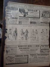 phonographe EDISON + appareil photo KODAK publicité papier ILLUSTRATION 1894