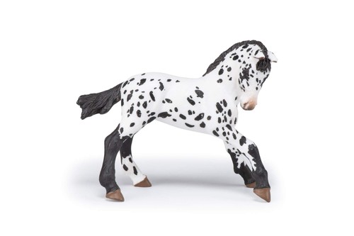 Papo black appaloosa foal - black,