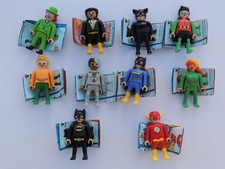 Lot de 10 figurines Kinder Playmobil DC différentes + 10 BPZ