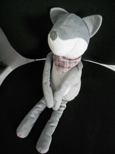 Doudou peluche renard loup - peluche,