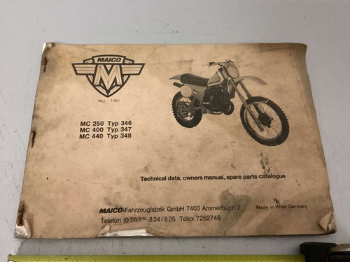 Brochure maico 250 400 - brochure, mc