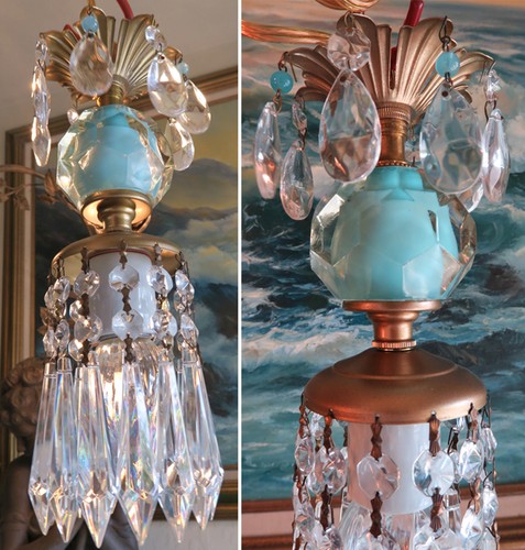 Vintage swag blue aqua - swag,