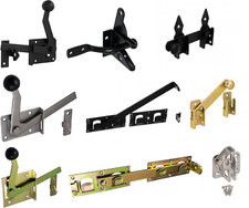 Loquet pour Grille de Jardin Portails Fermeture Verrou Cas Jaune Noir Inox Jeté