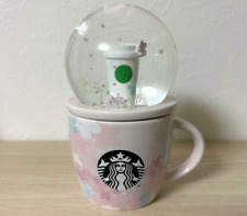 Starbucks Japan 2020 Sakura Snow Globe & Mug 89 ml Espresso Ceramic Pink