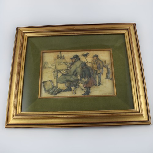 Anton pieck feuille - pieck, émaillée