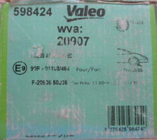 Jeu de 4 plaquettes de frein VALEO 598424 - FIAT Strada, Punto, Palio