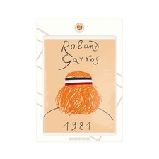 Roland Garros - Tennis - 1981-  AFFICHE POSTER Officielle 30x40cm 