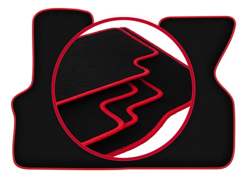 Tapis sol velours noir - velours,