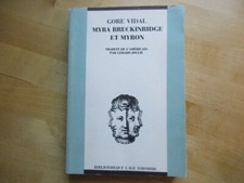 GORE VINDAL MYRA BRECKINRIDGE ET MYRON BIBLIOTHEQUE L' AGE D' HOMME TRANSSEXUEL