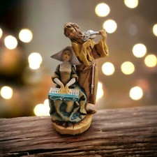 Sculpture Musical Résine Made In Italy Sujet Decoration Vitrine Collection Coupl