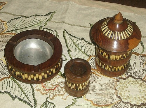 Set fumo legno con - set,