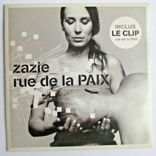 ZAZIE - CD SINGLE "RUE DE LA PAIX"