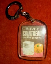 Porte-clés Key ring Buvez Cointreau avec des glaçons - Orange 