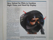 11/1991 ARTICLE 1 PAGE NIGHT VISION HEAD-UP DISPLAY HELMET GENTEX GEC FERRANTI