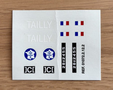 SOLIDO militaire planche de décalcomanies de char SHERMAN "TAILLY" de la 2ème DB