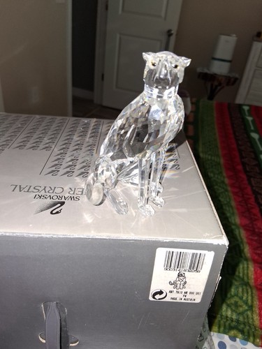 Mint swarovski crystal cheetah - mint,