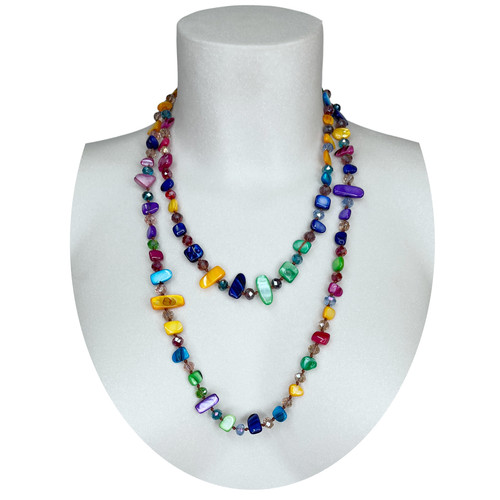 Collier long perles - long,