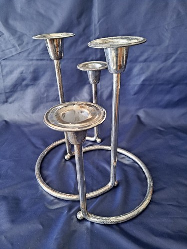 Lot double bougeoir en - de,