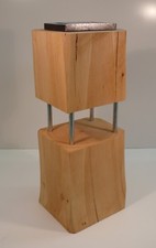 Sculpture "Distance" en bois