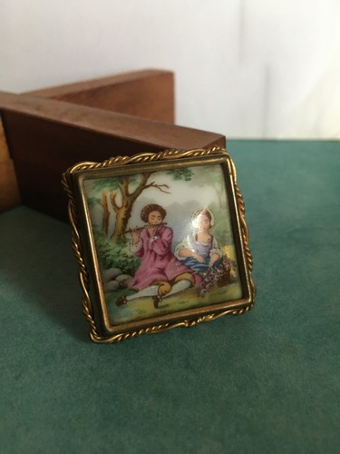 Broche scène romantique - broche,