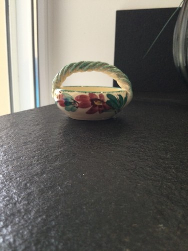Petit panier déco faience