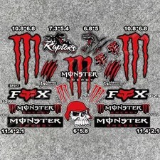 Autocollant Monster Energy 1 pièce autocollant moto casque moto scooter