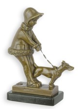 Sculpture en bronze jeune