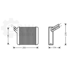 Échangeur De Chaleur Chauffage Intérieur Citroën CX I Break MA