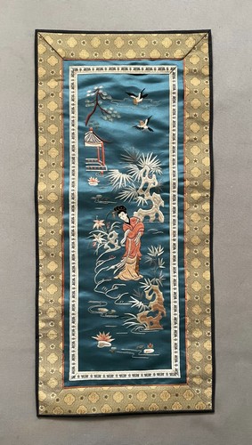 Broderie chinoise sur soie