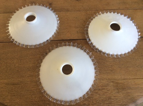 Lot abat jour - 3, opaline