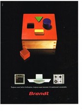 PUBLICITE ADVERTISING  2003   BRANDT éléctroménager  four plaques hotte
