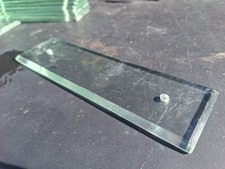 Plaques De Propreté En Verre Biseauté Vintage