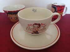 Betty Boop,  bol et soucoupe Coca Cola + bol et mug 