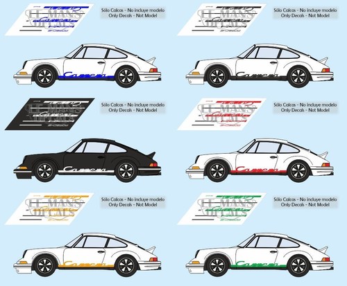 Decals porsche 911 carrera - 911,