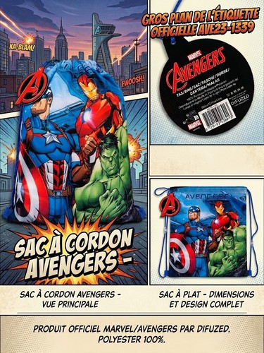 Sac cordons avengers - cordons,