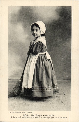 Fille pays creusois en - au,