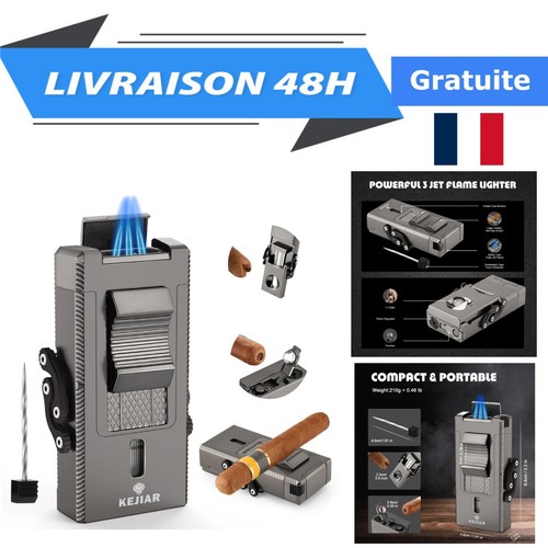 Briquet gaz torche triple - à,