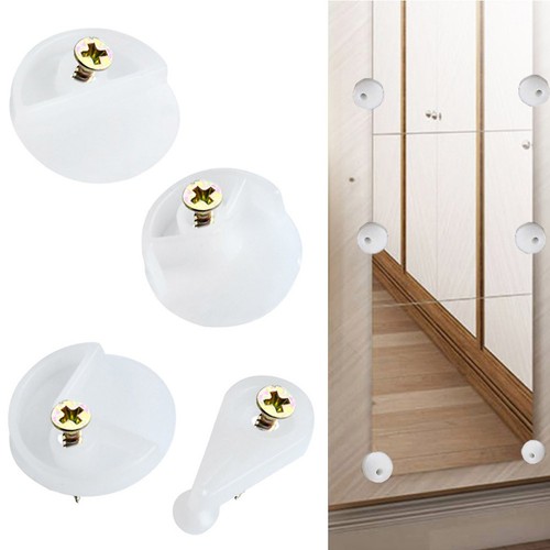 Fixation clips miroir mural - fixation,