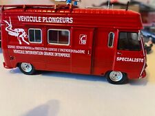 SAPEURS  POMPIERS  PEUGEOT J7  VEHICULE PLONGEURS INTERVENTION GRANDE INTEMPERIE