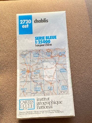 Carte ign série bleue chablis - série,