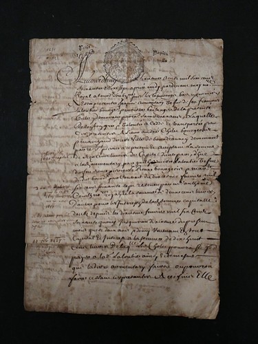 1677 gironde vieux papier - 1677,