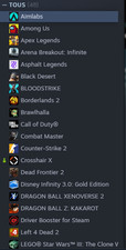 Compte Steam 44 jeux