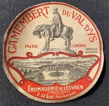 étiquette fromage camembert
