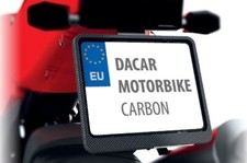 PLAQUE D'IMMATRICULATION CADRE MOTO/MOTO COULEUR CARBONE