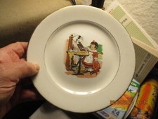 Ancienne Assiette l'Amandinoise Fable de la Fontaine Le Petit Chaperon Rouge