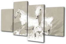 Vintage Horse Paint Abstract