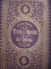 7763 Verne Le tour du monde en 80 jours Hetzel Premier tirage