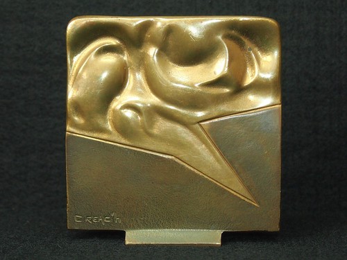 France plaque bronze - france,