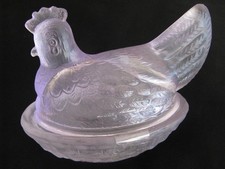 Sucrier verre moulé non